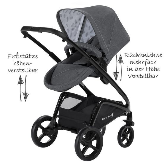 Knorr Baby Kombi-Kinderwagen Dune - Grau