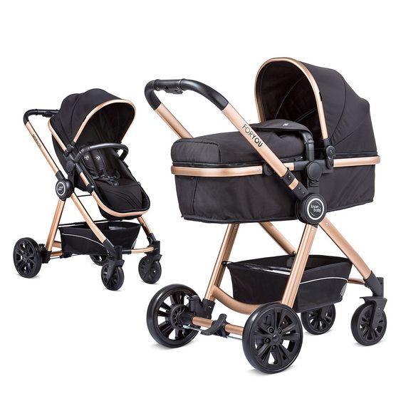 Knorr Baby Kombi-Kinderwagen For You - Schwarz