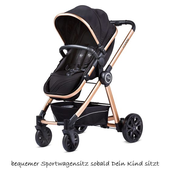 Knorr Baby Kombi-Kinderwagen For You - Schwarz