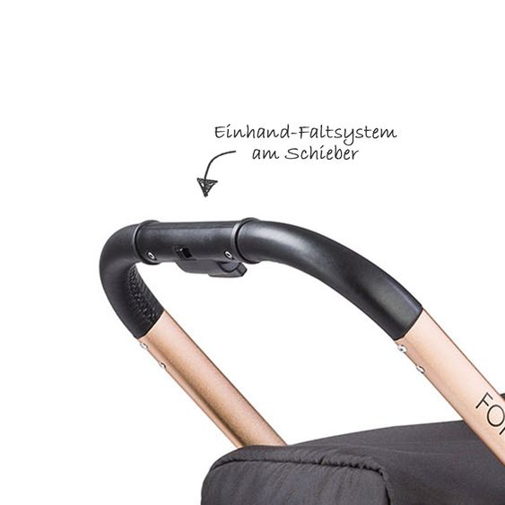 Knorr Baby Kombi-Kinderwagen For You - Schwarz