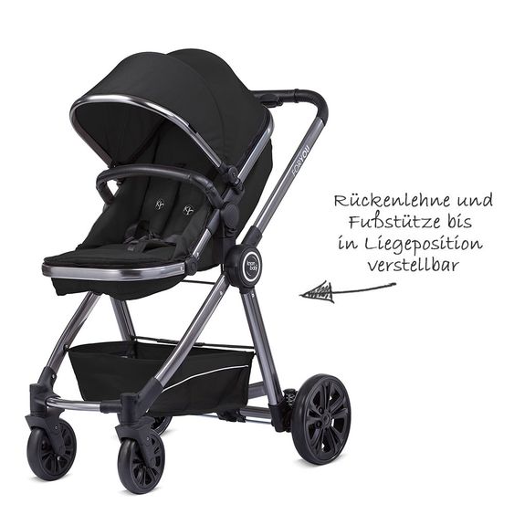 Knorr Baby Kombi-Kinderwagen For You - Schwarz - Spacegrey