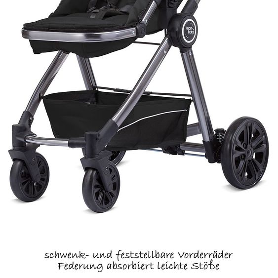 Knorr Baby Kombi-Kinderwagen For You - Schwarz - Spacegrey