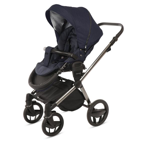 Knorr Baby Kombi-Kinderwagen LIFE+ SET inkl. Babywanne & Sportsitz - Marine