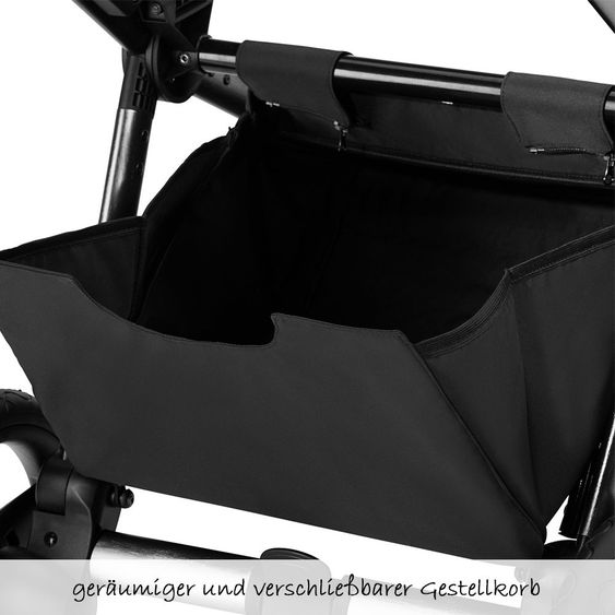 Knorr Baby Kombi-Kinderwagen LIFE+ SET inkl. Babywanne & Sportsitz- Silber-Grau