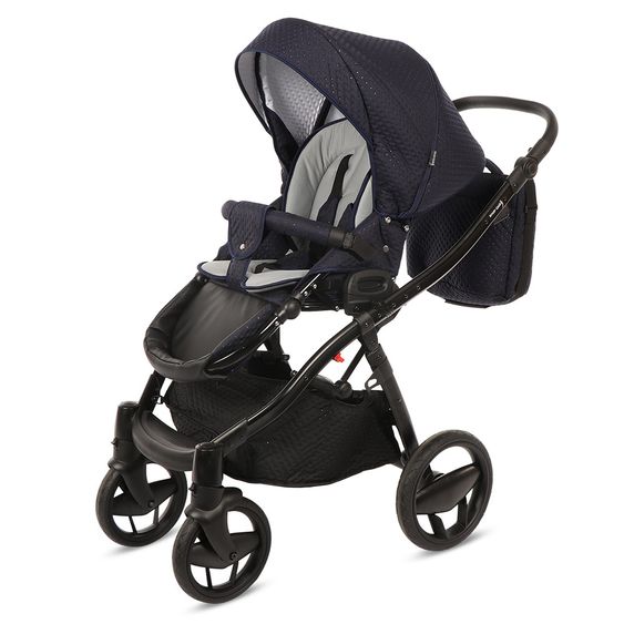 Knorr Baby Kombi-Kinderwagen Piquetto inkl. Babywanne & Sportsitz - Blau