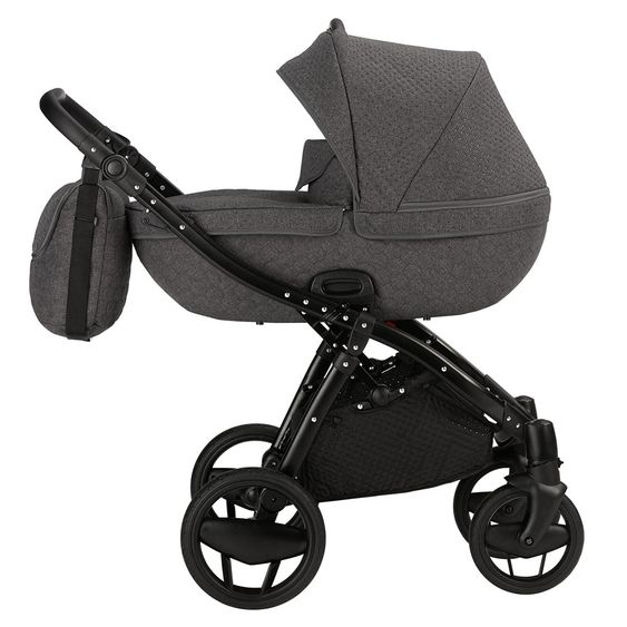 Knorr Baby Kombi-Kinderwagen Piquetto inkl. Babywanne & Sportsitz - Grau