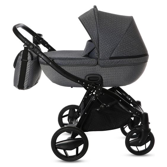 Knorr Baby Kombi-Kinderwagen Piquetto inkl. Babywanne & Sportsitz  -  Silber-Grau