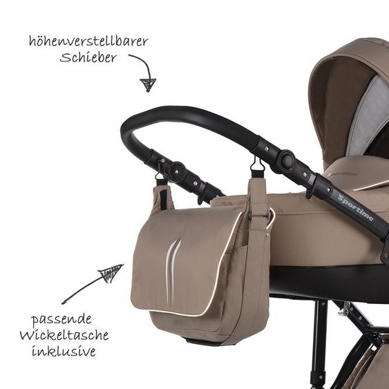 Knorr Baby Kombi-Kinderwagen Sportime - Beige
