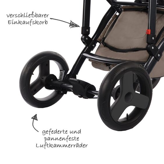 Knorr Baby Kombi-Kinderwagen Sportime - Beige