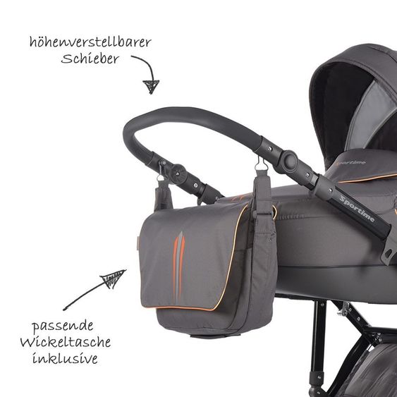 Knorr Baby Combi Stroller Sportime - Grey