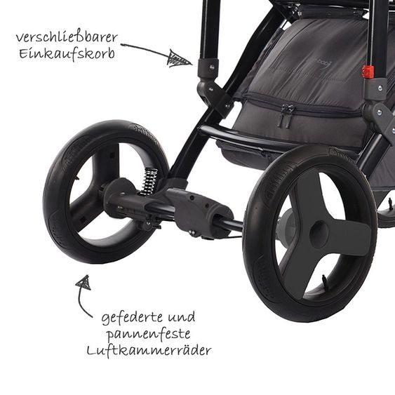 Knorr Baby Combi Stroller Sportime - Grey