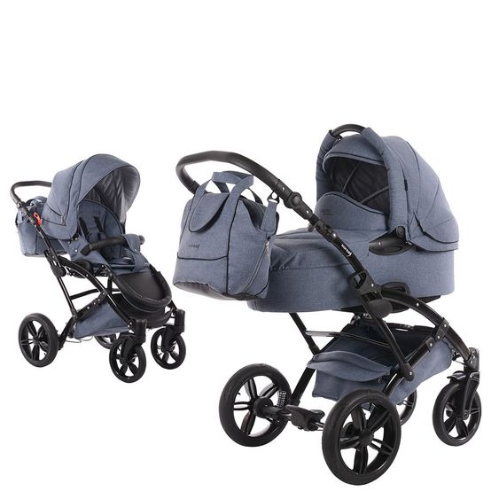 Knorr Baby Kombi-Kinderwagen Voletto Emotion - Light Blue
