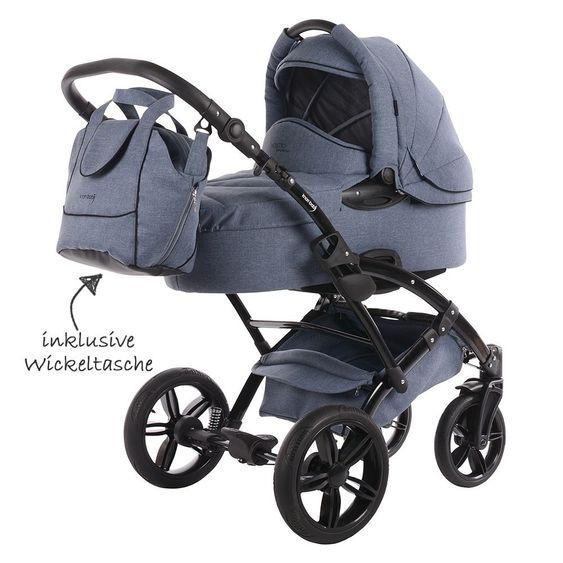 Knorr Baby Kombi-Kinderwagen Voletto Emotion - Light Blue