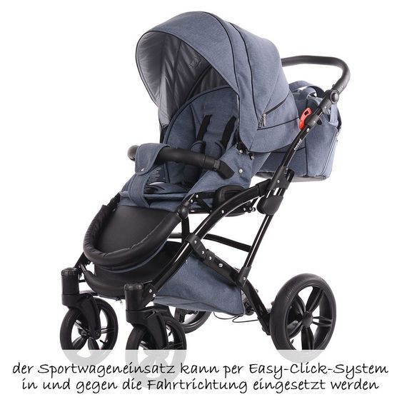 Knorr Baby Kombi-Kinderwagen Voletto Emotion - Light Blue