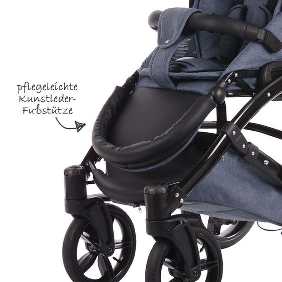 Knorr Baby Kombi-Kinderwagen Voletto Emotion - Light Blue