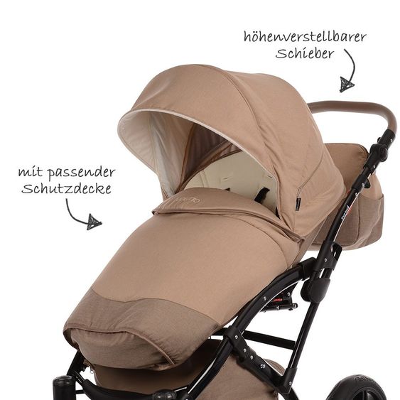 Knorr Baby Kombi-Kinderwagen Voletto Happy Colour - Sand Beige
