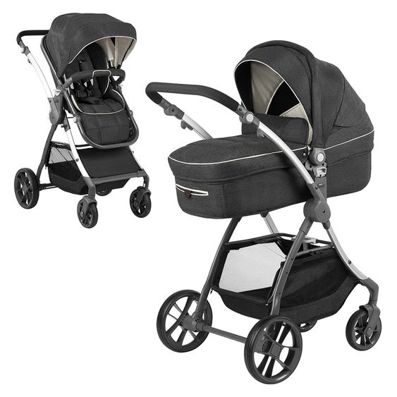 Knorr Baby Kombi-Kinderwagen Yuu - Melange-Anthrazit