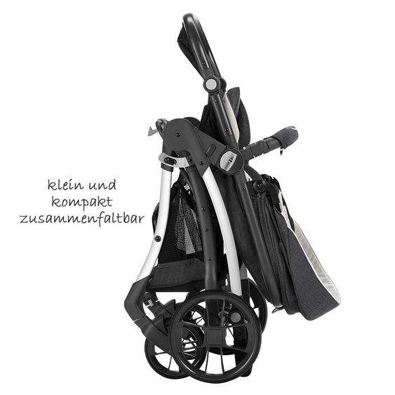 Knorr Baby Kombi-Kinderwagen Yuu - Melange-Anthrazit