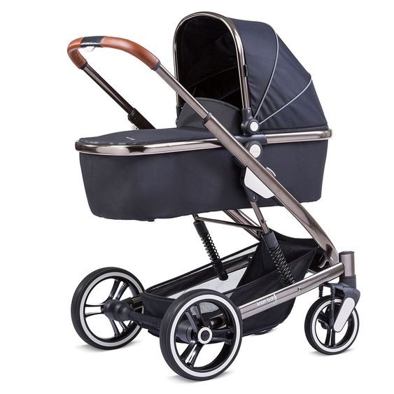 Knorr Baby Kombi-Kinderwagen Zoomix inkl. Baybwanne & Sportsitz - Schwarz