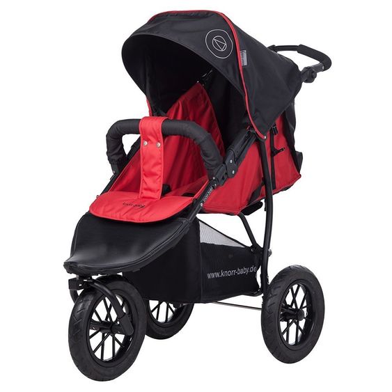 Knorr Baby Sportwagen Joggy S mit Schlummerverdeck - Happy Color - Rot