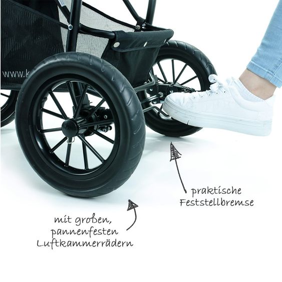 Knorr Baby Passeggino Joggy S con capottina per il sonno - marrone melange