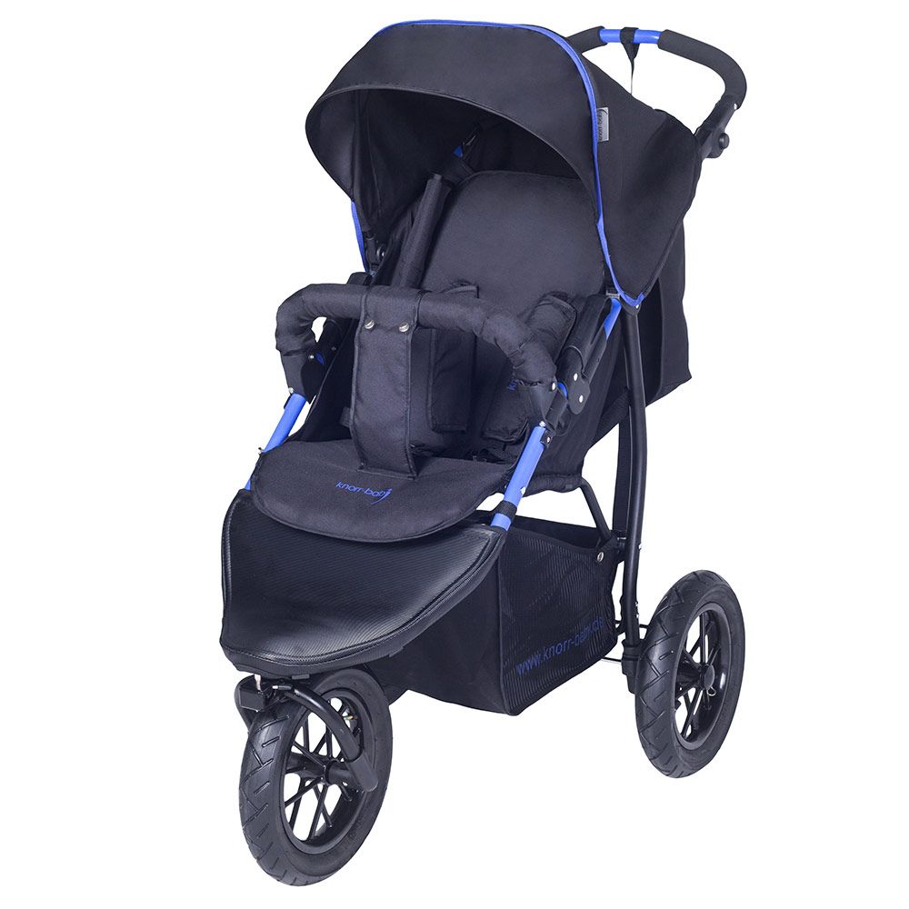 Knorr Baby Sportwagen Joggy S mit Schlummerverdeck - Schwarz Blau