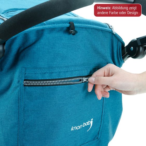 Knorr Baby Sports car Joggy S with slumber top - Black Fuchsia