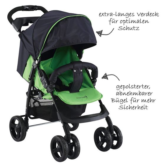 Knorr Baby Sportwagen V-Easy Fold Happy Colour - Grün