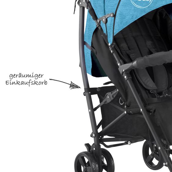 Knorr Baby Passeggino V-Easy Fold - Blu Melange