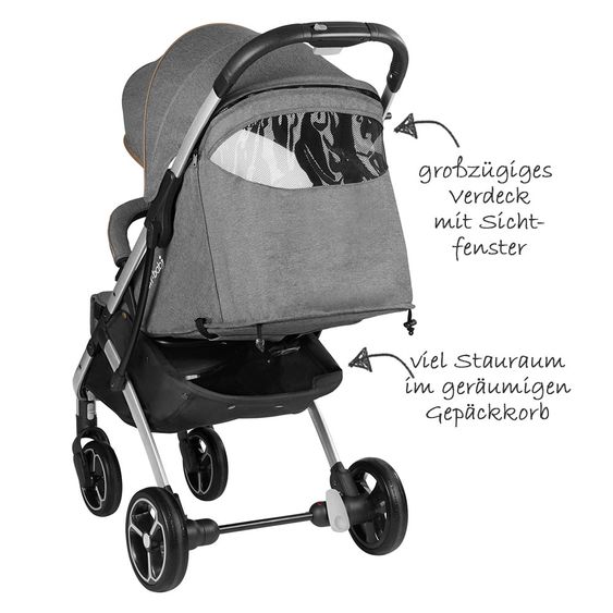 Knorr Baby Sportwagen X-Easy Fold - Melange-Grau