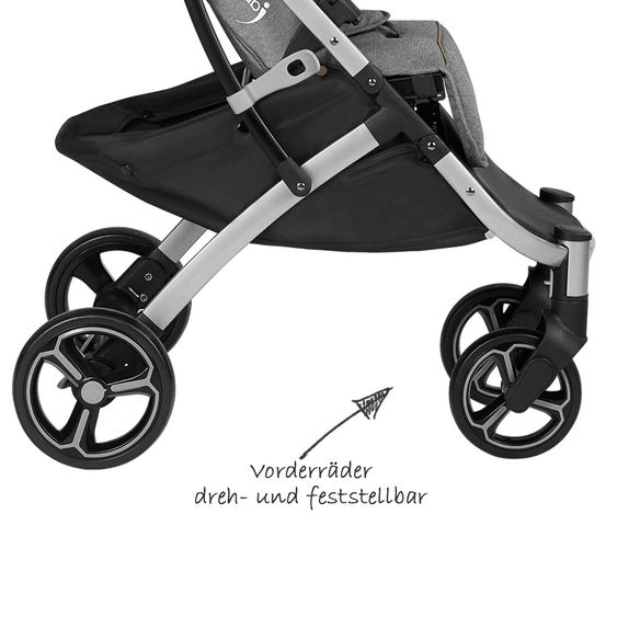 Knorr Baby Sportwagen X-Easy Fold - Melange-Grau