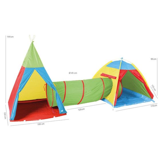 Knorrtoys 3-tlg. Spielzelt-Anlage Zenovia