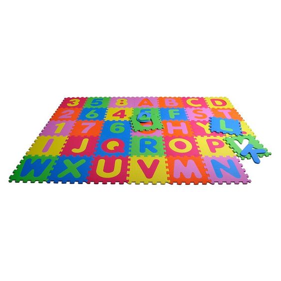 Knorrtoys 36-tlg. Puzzlematte Alphabet + Zahlen - Bunt
