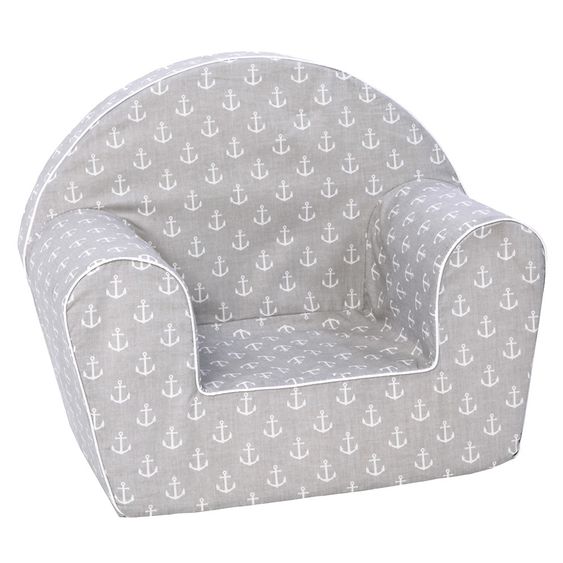 Knorrtoys Kinder-Sessel - Maritim - Grau Weiß