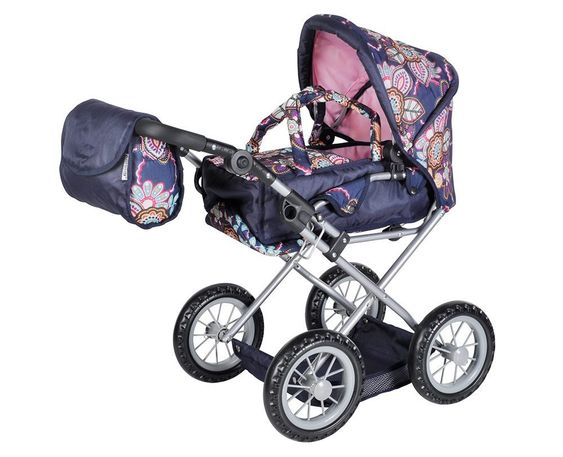 Knorrtoys Kombi-Puppenwagen Ruby - Blue Flower