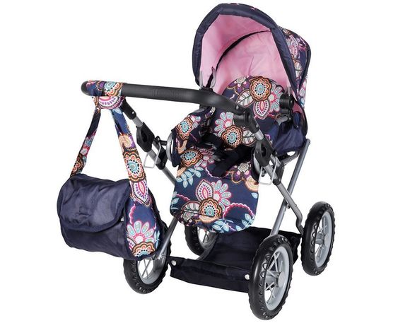 Knorrtoys Kombi-Puppenwagen Ruby - Blue Flower