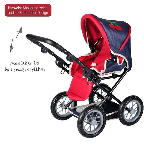 Knorrtoys Kombi-Puppenwagen Ruby Flower - Bordeaux Rosa