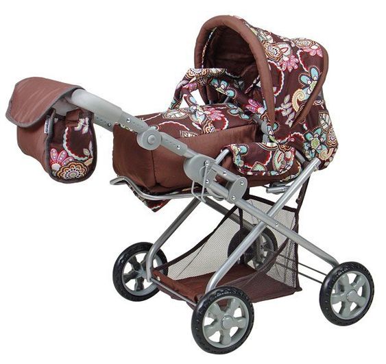 Knorrtoys Kombipuppenwagen Kyra - Brown Flower