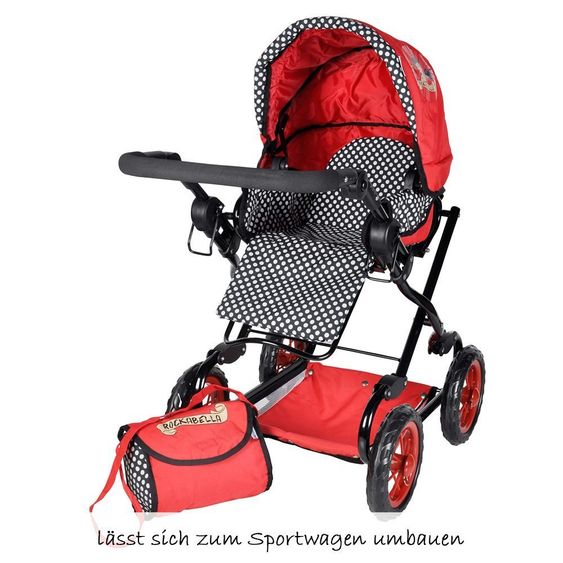 Knorrtoys Kombipuppenwagen Salsa Rockabella - Rot Schwarz