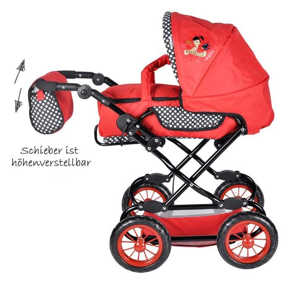 Knorrtoys Kombipuppenwagen Salsa Rockabella - Rot Schwarz