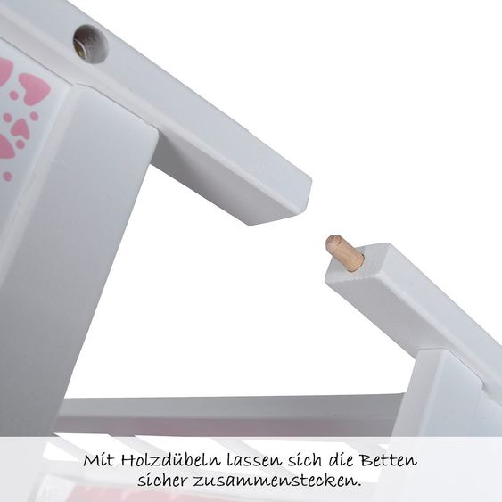 Knorrtoys Puppen-Etagenbett My little Princess - Weiß