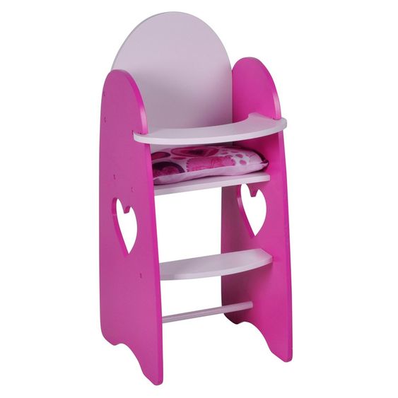 Knorrtoys Puppen-Hochstuhl Hearts and Butterfly - Pink Love