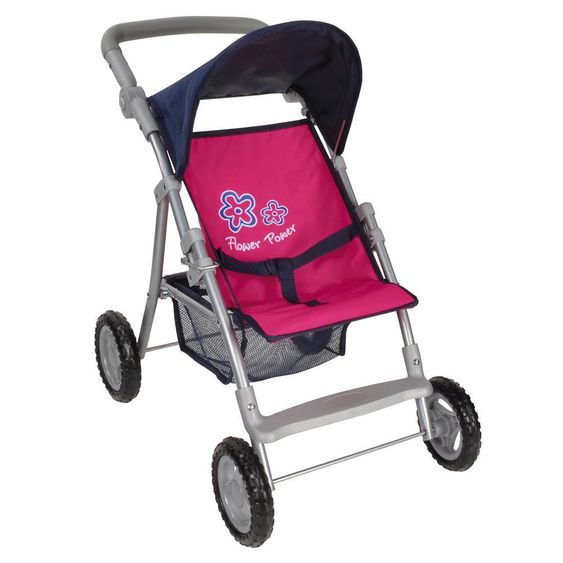 Knorrtoys Puppenbuggy Liba Flower Power - Pink