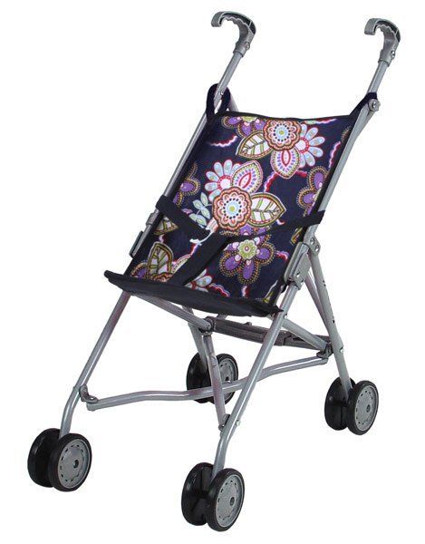 Knorrtoys Puppenbuggy Sim - Flower Blue