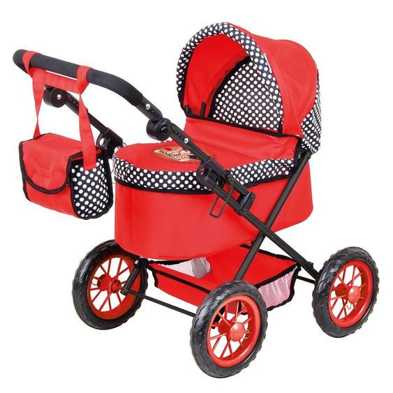 Knorrtoys Puppenwagen One Rockabella - Rot Schwarz