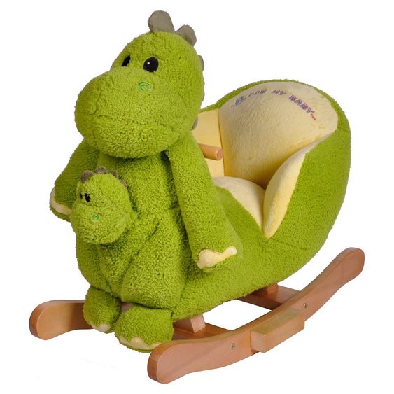 Knorrtoys Schaukeltier Dino Herbert mit Handpuppe