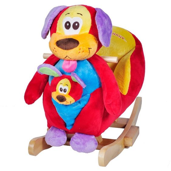 Knorrtoys Schaukeltier Hund Tim mit Handpuppe
