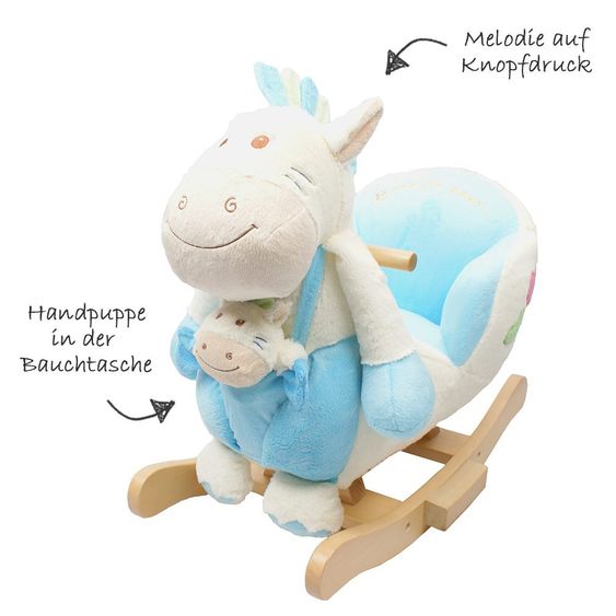 Knorrtoys Schaukeltier Pony Mika mit Handpuppe
