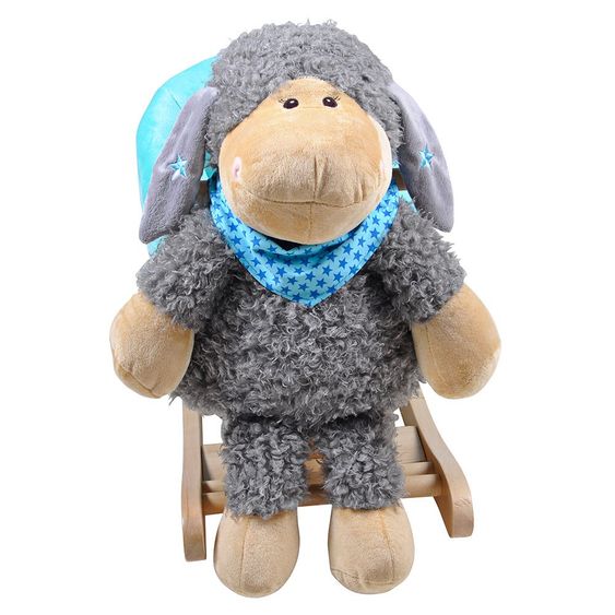 Knorrtoys Schaukeltier Schaf Elli mit abnehmbarem Kuscheltier