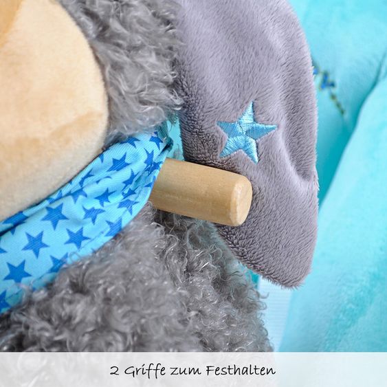 Knorrtoys Schaukeltier Schaf Elli mit abnehmbarem Kuscheltier